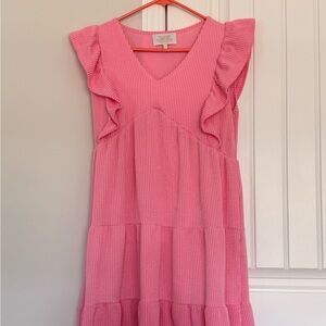 Pink Ruffled Dress
